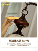 Axyaa Medieval Vintage Ceramic Wall Lamp LED E27 Chrome/Walnut for Bedroom and Living Room