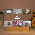 Personalized Acrylic Lamp with Photo & Text, Axyaa Bedroom Night Light Gift