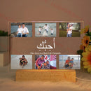 Personalized Acrylic Lamp with Photo & Text, Axyaa Bedroom Night Light Gift