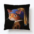 Axyaa Cartoon Animal Linen Pillowcase for Home Sofa Decor