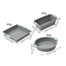 Axyaa Silicone Bread Pot Mold Toast Cake Baking Tray Non Stick Heat-resistant Square Mold