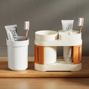 Axyaa Bathroom Essentials Set: Toothbrush Holder, Toothpaste Shelf, Cup Holder