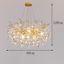 Axyaa Crystal Chandelier Pendant Light for Living Room and Bedroom