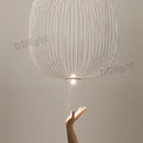 Axyaa Spokes Pendant Lamp: Modern Birdcage Light for Dining Room, Bar, Kitchen Island