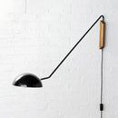 Axyaa Golden Long Arm Wall Lamp: Adjustable Bedroom Sconce for Stylish Living.