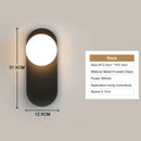 Axyaa Indoor LED Wall Lamps Black Gold Nordic G9 Light Bulb Fixtures Corridor Lighting