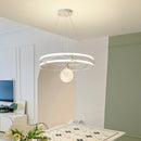 Axyaa Modern Luxury Ring Chandelier for Living Room, Bedroom, Study - Nordic Style LED Lighting