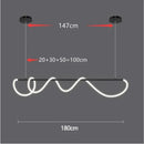 Axyaa Minimalist LED Pendant Chandelier for Dining Table and Bar Counter