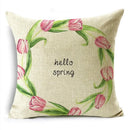 Axyaa Spring Flowers & Plants Pillow Cover Collection - 40/45/50cm