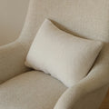 Axyaa Soft Teddy Velvet Pillow Cover - White, Skin-Friendly Cushion Cover