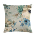 Axyaa Flower Linen Pillowcase 45*45cm, Soft Square Cushion Cover for Home Decor