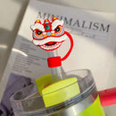 Silicone Straw Stopper Animal Tumbler Decor Charm for 10mm Straws