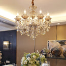 Axyaa Luxury Crystal Pendant Light for Living Room Dining Bedroom