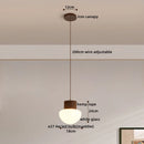 Axyaa Hemp Rope LED Pendant Lamps Nordic Glass Hanging Lights Fixture