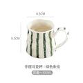 Ceramic Striped Coffee Cup Set by Axyaa