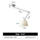 Axyaa Nordic Swing Arm Chandelier, Retractable LED Ceiling Lamp for Home Decoration