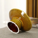 Axyaa Zen Style Pastry Plate – Small Delicate Tea Plate for Dim Sum