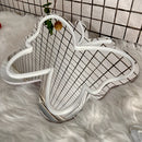 Axyaa Butterfly Neon Sign Makeup Mirror Lamp - USB Operated, Wall Decorative Lighting