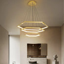 Axyaa Hexagon Pendant Light LED Chandelier Dining Room Ceiling Lamp