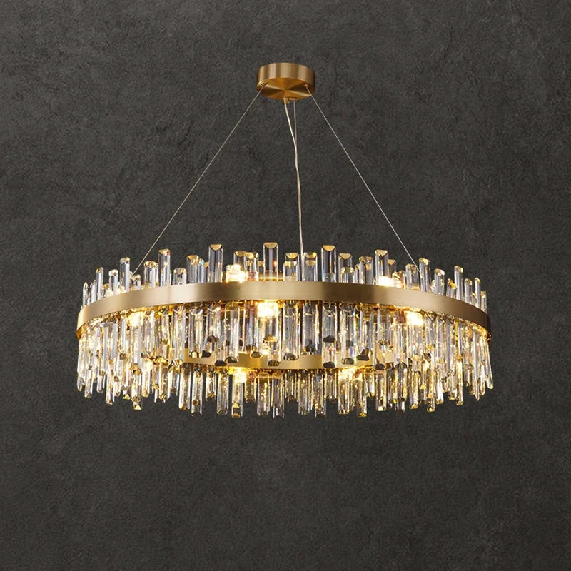 Axyaa Crystal LED Chandelier Lighting for Dinning Room