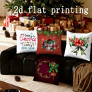 Axyaa Christmas Digital-Print Cushion Cover for Sofa Car Bedroom Pillow