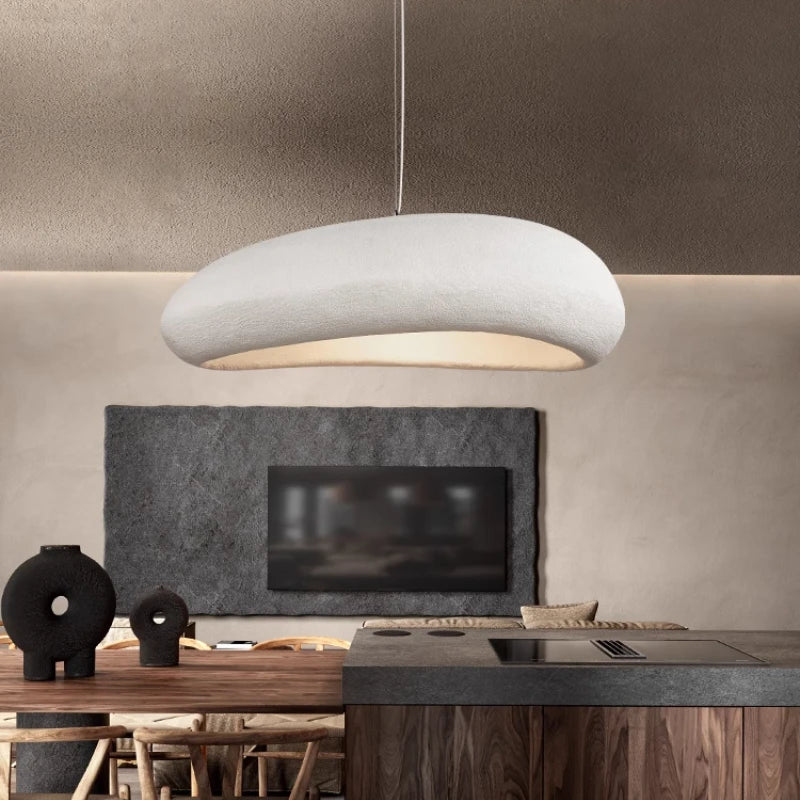 Axyaa Wabi Sabi Wind Chandeliers: LED E27 Pendant Lamps, Nordic Resin Design.