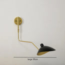 Axyaa Nordic Long Pole Wall Lamp Rotatable Warm Light for Bedroom Creative Home Decor