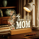 Axyaa Custom Acrylic Photo Night Light - Personalized LED Dimmable Nightlight for Mom