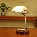 Axyaa Green Glass Cover Table Lamp with Light Bulbs