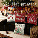 Axyaa Christmas Snowflake Holiday Pillows Pattern Cover for Sofa Bedroom Car