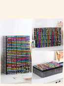 Axyaa Marker Caddy: Acrylic Desk Organizer for Office & School Supplies