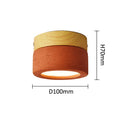 Axyaa Coral Red 7W LED Small Bedroom Lamp Retro Style Theme Apartment Light