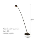 Axyaa Black Nordic Standing LED Floor Lamp for Home Decor & Bedroom
