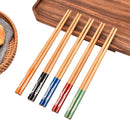 Axyaa Bamboo Chopsticks Spoon Set - Reusable Sushi Food Stick Gift Tableware