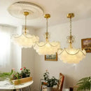 Axyaa Crystal Shell Pendant Lamp for Luxurious French and American-style Living Rooms