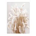 Axyaa Beige Dandelion Bunny Tail Grass Canvas Art Print Nordic Flower Poster