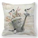 Axyaa Merry Christmas Pillowcase Cushion Cover for Festive Home Decor