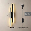 Axyaa Copper Line Pipe Wall Sconces with Acrylic Lampshade for LED Bedroom Wall Lamp