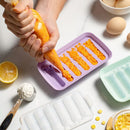 Axyaa Silicone Sausage Maker Mould with Lid - 6 Grids, DIY Hot Dog & Ham Molds