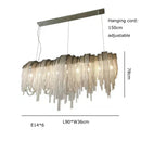 Axyaa Postmodern Tassel Chain LED Floor Lamp Gold/Silver Luxury for Living Room