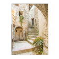 Tuscany Bellagio Town Canvas Painting by Axyaa - Mediterranean Rural Nordic Wall Art