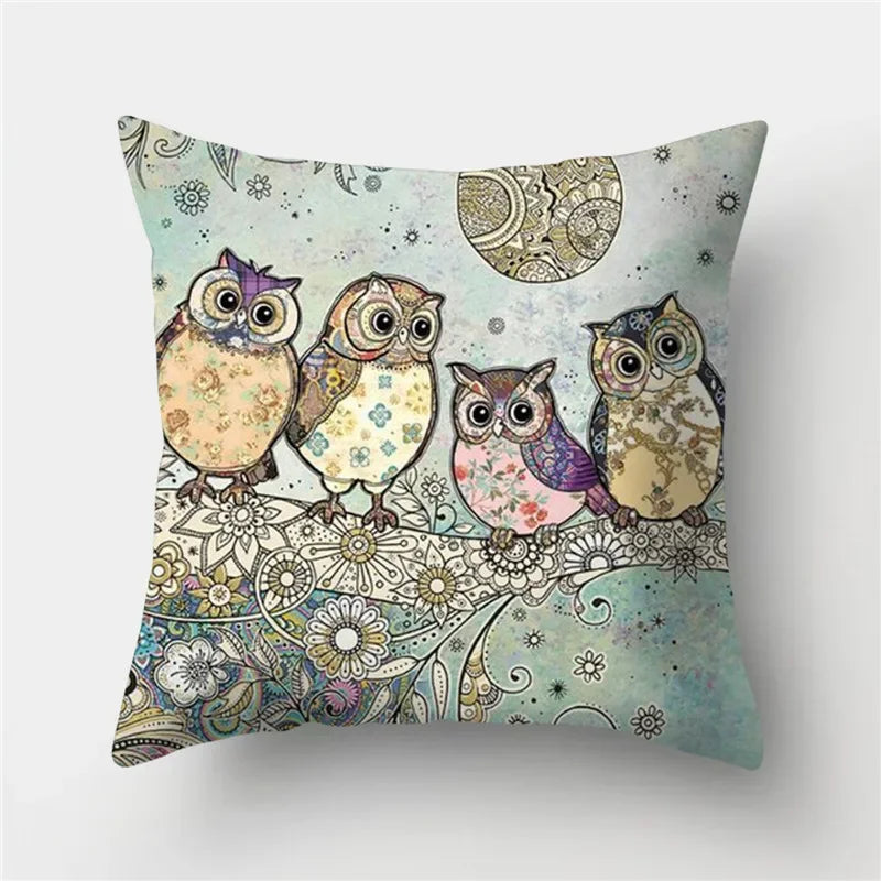 Axyaa Butterfly Cat Animals Design Pillowcase - Nordic Home Decor