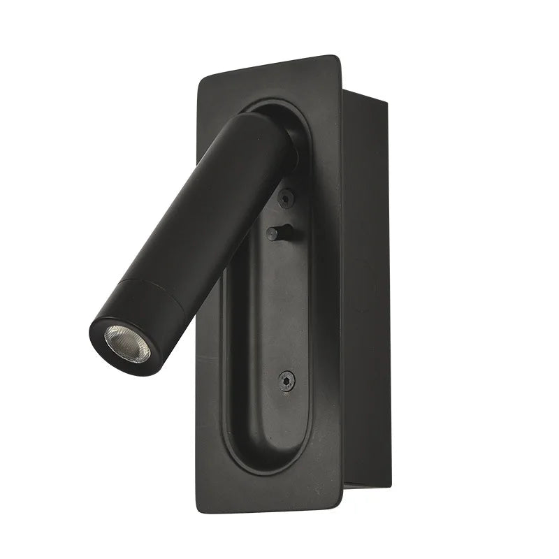 Axyaa Minimalist LED Wall Lamp: Modern Bedside Reading Light for Guest Room