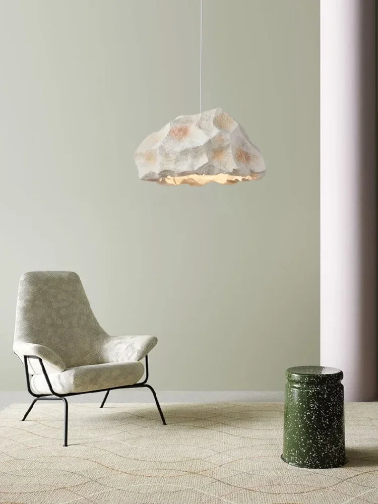 Axyaa Nordic Rock Shape LED Pendant Chandelier for Living Room Lighting