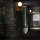 Axyaa Vintage Wood Hand Model Wall Lamps for Restaurant Study Dining Room