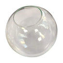 Axyaa Clear Glass Lamp Shade- Transparent Round Light Cover- DIY Replacement- D13cm-D25cm