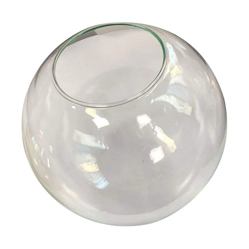Axyaa Clear Glass Lamp Shade- Transparent Round Light Cover- DIY Replacement- D13cm-D25cm