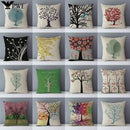 Axyaa Trees Printed Cozy Cushion for Living Room - Home Decor Pillowcase 45x45cm