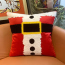 Axyaa Christmas Theme Embroidered Pillow Cushion Cover