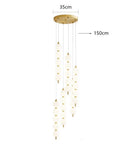 Axyaa Modern LED Chandelier for Living Room Indoor Lighting